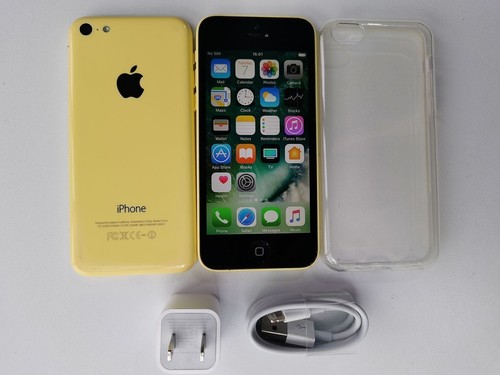 Yellow apple iphone - 5c, 8